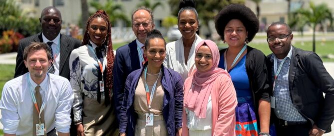 Intergenerational dialogue on climate and health panel participants at SIDS4